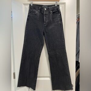 Aritzia Jeans - Denim Forum Wide Leg - Black Denim